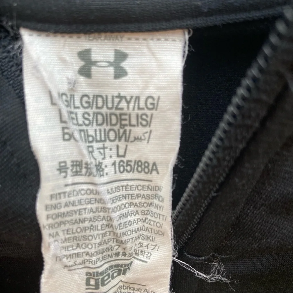 Under Armour full zip Hoodie Women’s Large color Black - Picture 7 of 7